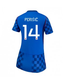 Kroatien Ivan Perisic #14 Replika Borta Kläder Dam VM 2026 Kortärmad